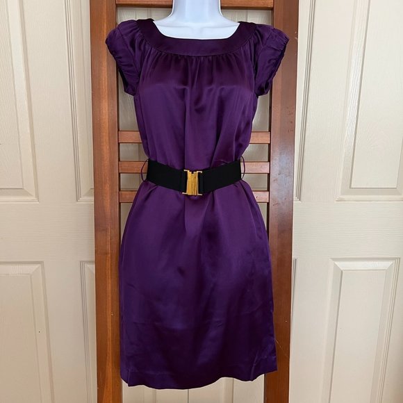 Banana Republic Dresses & Skirts - NWT Banana Republic 100% Silk Plum mini dress